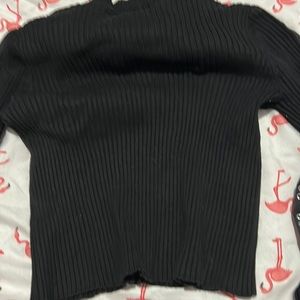 This is a black crop top